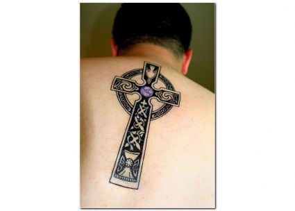 Cross Tattoos  On Back